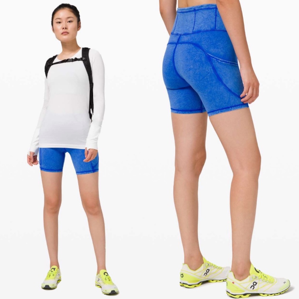 Women's Blue Athletic Shorts
